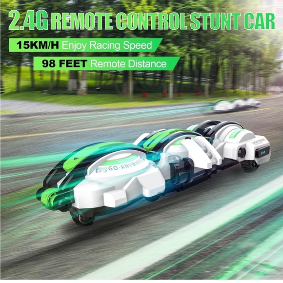 BAZADER RC Cars🏎️with LED Lights💡Remote Control🎮Car🏎️Snake🐍360°Roll Toys - Picture 11 of 12